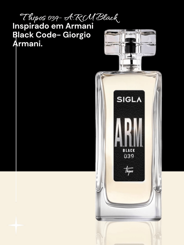 THIPOS 039 - A.R.M. black - Perfume inspirado em Armani